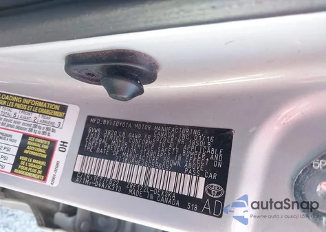 2016 Toyota Corolla S Plus z USA, uszkodzony, nr VIN 2T1BURHE2GC596097